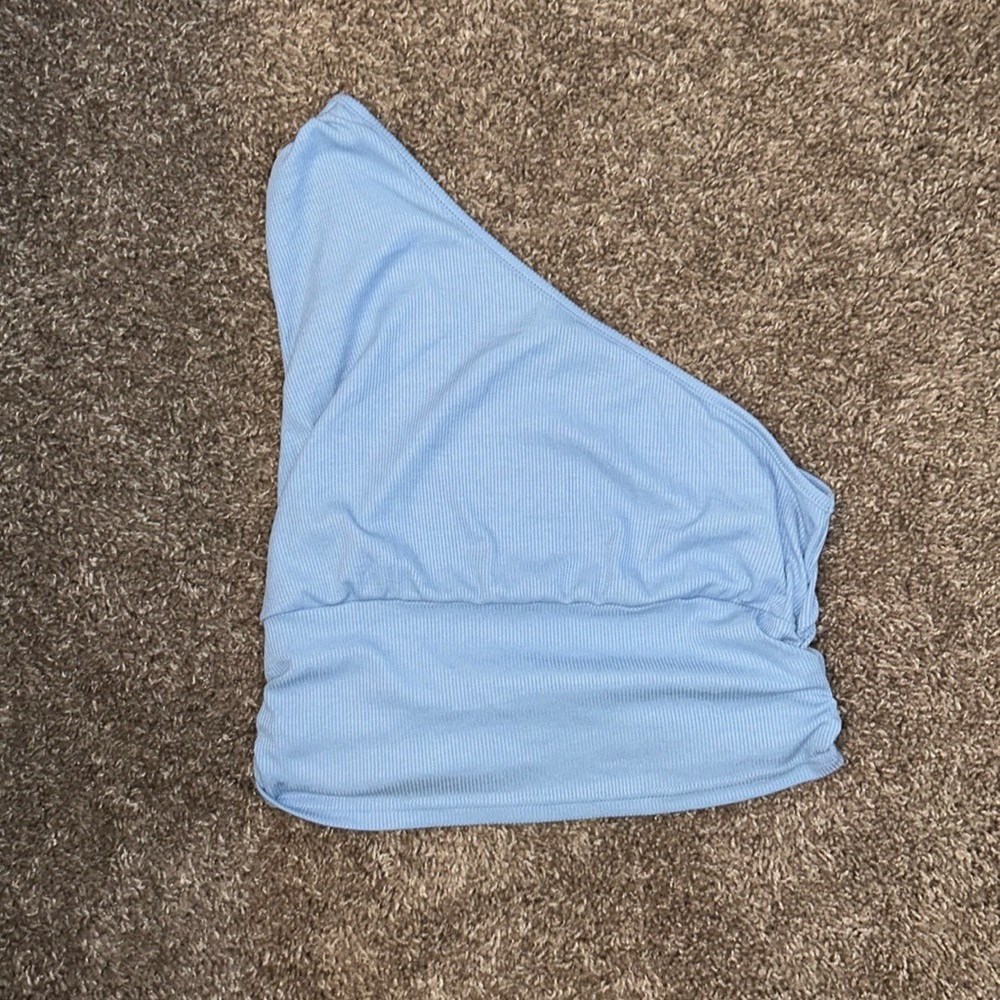 Shein one shoulder top, size (tall) L, blue